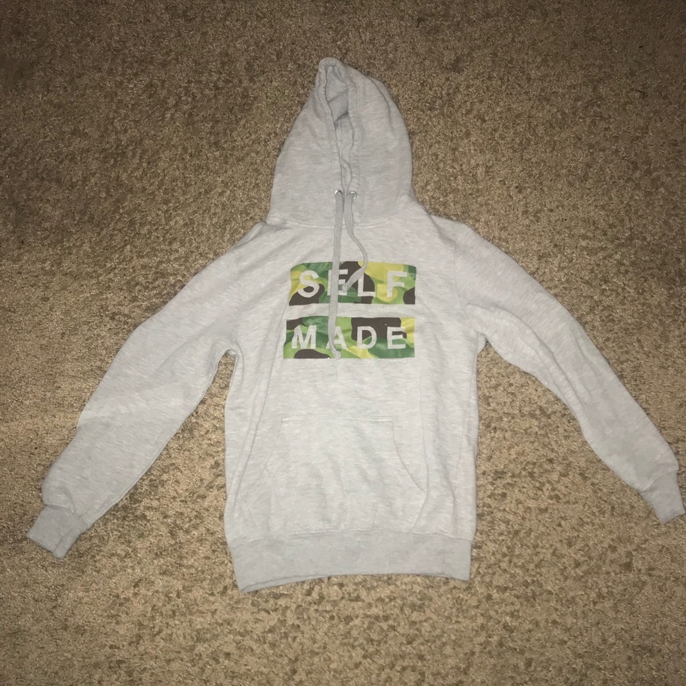 grey “ self made “ sweatshirt